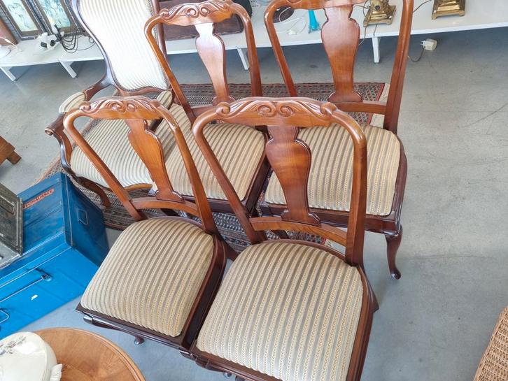 Eetstoelen + Fauteuil Set, Antiek en Kunst, Antiek | Meubels | Stoelen en Banken, Ophalen