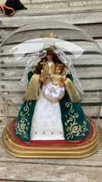 Mariabeeld onder glazen stolp 38 cm, Antiek en Kunst, Antiek | Religie, Ophalen of Verzenden