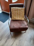 Leuke leren stoel, Huis en Inrichting, Stoelen, Ophalen, Gebruikt, Bruin, Eén