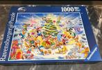 Ravensburger Disney Puzzel 1000 stukjes Kerst met Disney, Ophalen of Verzenden, 500 t/m 1500 stukjes, Zo goed als nieuw