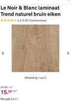 Le Noir & Blanc Laminaat trend naturel bruin eiken, Doe-het-zelf en Verbouw, Ophalen, 50 tot 150 cm, Nieuw, 10 tot 30 cm