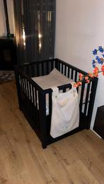 Zwarte bopita box met lade en accesoires, Ophalen, Zo goed als nieuw, In hoogte verstelbaar