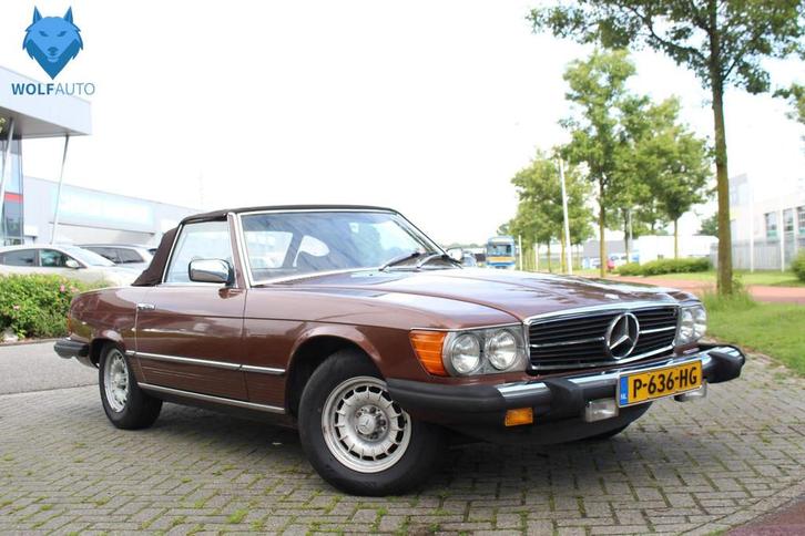Mercedes-Benz SL 450 SL V8 Cabrio Automaat, Airco NETTE STAA, Auto's, Oldtimers, Bedrijf, Te koop, Lederen bekleding, Mercedes-Benz