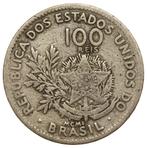 Brazilie - oude 100 Reis 1901 Republic Liberty Head Alu/bron, Ophalen of Verzenden, Zuid-Amerika, Losse munt