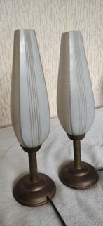 Twee  Art Deco schemerlampem, Ophalen of Verzenden, Gebruikt, 25 tot 50 cm