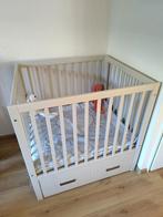 Mooi lichtgrijze box met opberglade, Kinderen en Baby's, Boxen, Ophalen, Gebruikt, In hoogte verstelbaar