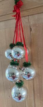 Trosje retro kerstballen (7), Diversen, Kerst, Gebruikt, B, Ophalen of Verzenden, V