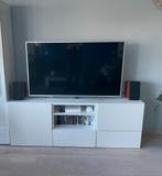 IKEA Besta wit tv meubel / dressoir / wandmeubel, 150 tot 200 cm, IKEA Besta, Minder dan 100 cm, 25 tot 50 cm