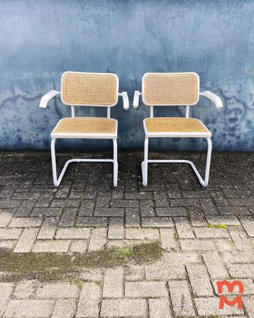 Vintage thonet eetkamerstoelen (2 stuks) beschikbaar voor biedingen