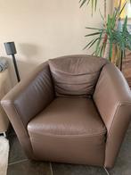 Leren feuteuil, Huis en Inrichting, Fauteuils, Ophalen, Zo goed als nieuw, 50 tot 75 cm, Leer