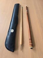 Vintage professionele Biljart / pool / snokker keu met tas!!, Ophalen of Verzenden, Zo goed als nieuw, Keu of Ballen