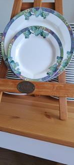 Villeroy & Boch borden motief Pasadena 21 en 16 cm, Ophalen of Verzenden, Zo goed als nieuw, Bord(en), Overige stijlen