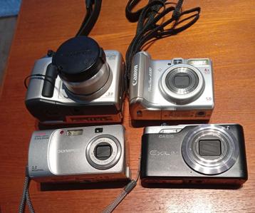 4 digitale camera's  beschikbaar voor biedingen