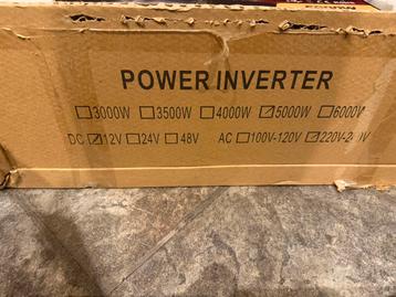 Vevor 5000W Pure Sine Wave Omvormer – NIEUW - IN DOOS