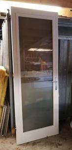 Hardhouten deuren met isoglas, Doe-het-zelf en Verbouw, Deuren en Horren, Ophalen of Verzenden, Glas, Binnendeur, 200 tot 215 cm