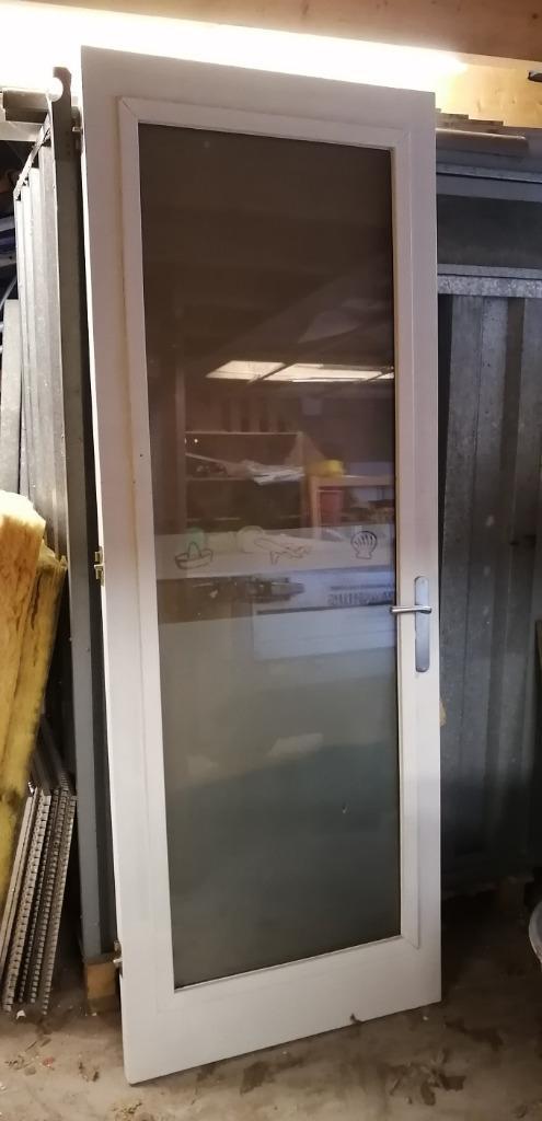 Hardhouten deuren met isoglas, Doe-het-zelf en Verbouw, Deuren en Horren, Binnendeur, 200 tot 215 cm, Glas, Ophalen of Verzenden