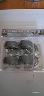 Castor meubelwieltjes. Nieuw, Doe-het-zelf en Verbouw, Zwenkwielen, Ophalen, Nieuw