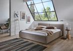 Design bed Valerie 140, 160 of 180 x 200 cm met opbergruimte, Verzenden, Beige, Design Modern, 180 cm