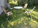 Tuinset, Ophalen, 4 zitplaatsen, Gebruikt, Aluminium