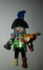 Playmobil figuur kapitein van piraten schip met aapje, Ophalen of Verzenden, Zo goed als nieuw