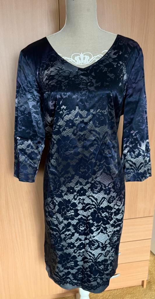 Apanage jurk maat 46(v), Kleding | Dames, Jurken, Zo goed als nieuw, Maat 46/48 (XL) of groter, Paars, Knielengte, Ophalen of Verzenden