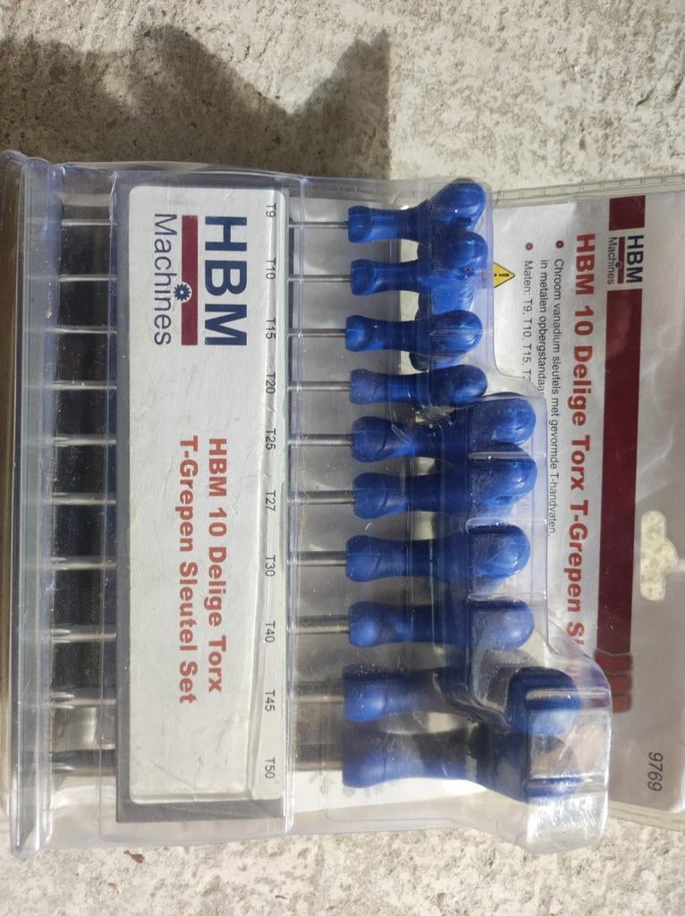 HBM 10-delige Torx T-grepen set met houder, Ophalen of Verzenden