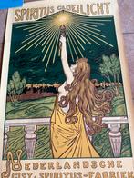 Vintage Spiritus Gloeilicht Affiche, Verzenden, A1 t/m A3, Overige onderwerpen