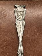 Oud mooi bewerkt en verzilverd landmacht lepeltje, Antiek en Kunst, Antiek | Bestek, Ophalen of Verzenden