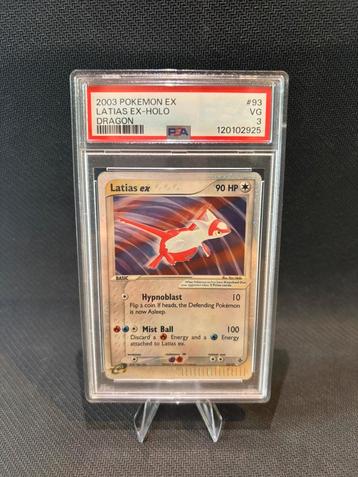 Latias ex Holo PSA 3 - Zeldzame Pokémonkaart beschikbaar voor biedingen