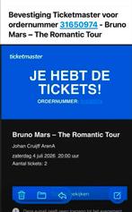 Bruno Mars Ziggo dome 4 Jul, Tickets en Kaartjes, Twee personen, Juli