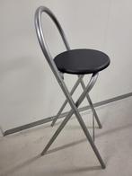 Opklapbare barkrukken, Ophalen, 60 tot 90 cm, Zo goed als nieuw, Metaal