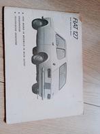 Instructie boekje Fiat 127, Ophalen