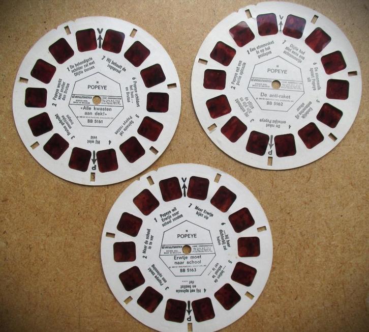 Viewmaster Reels Popey BB516~anti-raket~View, Verzamelen, Speelgoed, Gebruikt, Ophalen of Verzenden