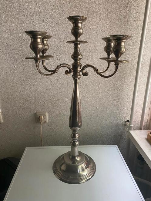 Zilveren Kandelaar Groot (74 cm), Antiek en Kunst, Antiek | Kandelaars, Zilver, Ophalen of Verzenden