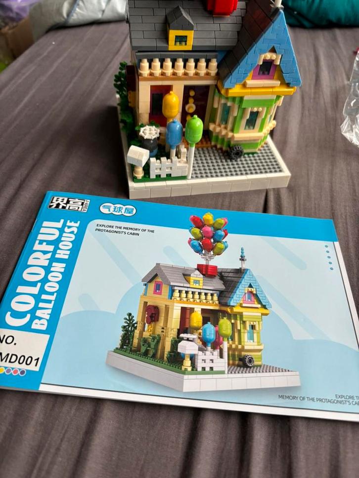 ‘Mini lego’ ballonnenhuisje, Kinderen en Baby's, Speelgoed | Bouwstenen, Zo goed als nieuw, Ophalen of Verzenden