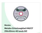 Metabo Cirkelzaagblad 216x30mm - Nieuw!, Ophalen of Verzenden, Nieuw, Cirkelzaag