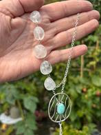 Larimar Bergkristal Edelsteen Ketting Handgemaakt, Overige kleuren, Nieuw, Ophalen of Verzenden, Steen of Mineraal