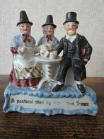 Antiek beeldje porselein "A past. visit by Rev. John Jones", Antiek en Kunst, Antiek | Porselein, Ophalen of Verzenden