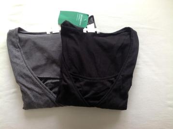 Twee Voedingsshirts zwangerschaps top beschikbaar voor biedingen