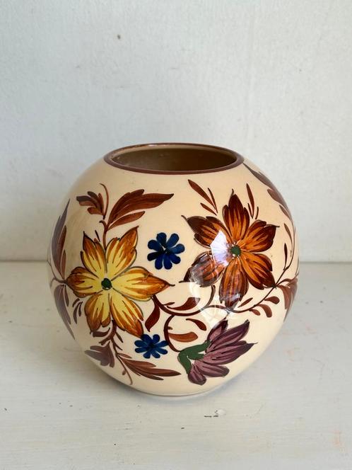 Vintage keramiek vaas Flora bloemen, Antiek en Kunst, Antiek | Vazen, Ophalen