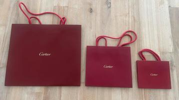 Cartier - papieren cadeau tas 3x beschikbaar voor biedingen