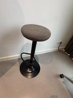 Barkruk antraciet en zwart, Huis en Inrichting, Barkrukken, Ophalen, Gebruikt, In hoogte verstelbaar, 60 tot 90 cm