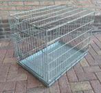 Mooie grote bench / transportbox; RVS L76xB52xH60, Dieren en Toebehoren, Hondenbenches, Ophalen, Gebruikt