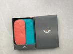 Nieuwe leren portemonnee van Voi. Oranje met licht blauw, Overige merken, Blauw, Nieuw, Ophalen of Verzenden
