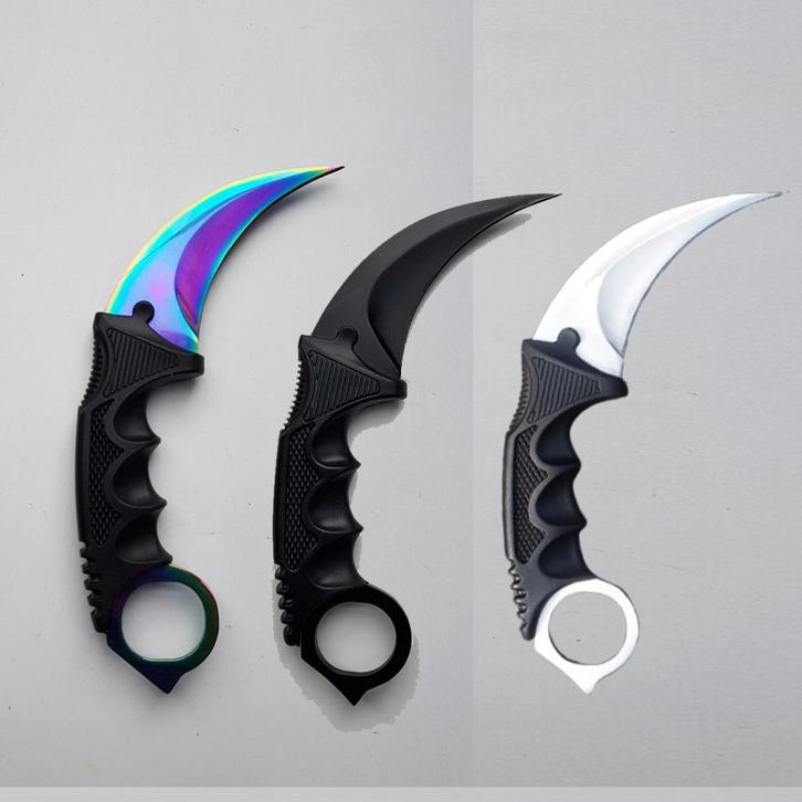 Csgo karambit fade, black en silver [Nieuw & Scherp], Caravans en Kamperen, Kampeergereedschap, Nieuw, Ophalen of Verzenden