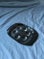 Vintage Franse RVS inox escargot schaaltje (6 holtes), Ophalen, Overige materialen, Overige stijlen, Schaal of Schalen