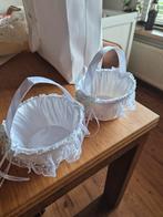 Mandjes voor rozenblaadjes, Kleding | Dames, Trouwkleding en Trouwaccessoires, Ophalen of Verzenden, Gedragen, Wit, Accessoires