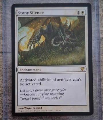 Stony Silence - Innistrad - Magic the Gathering  beschikbaar voor biedingen