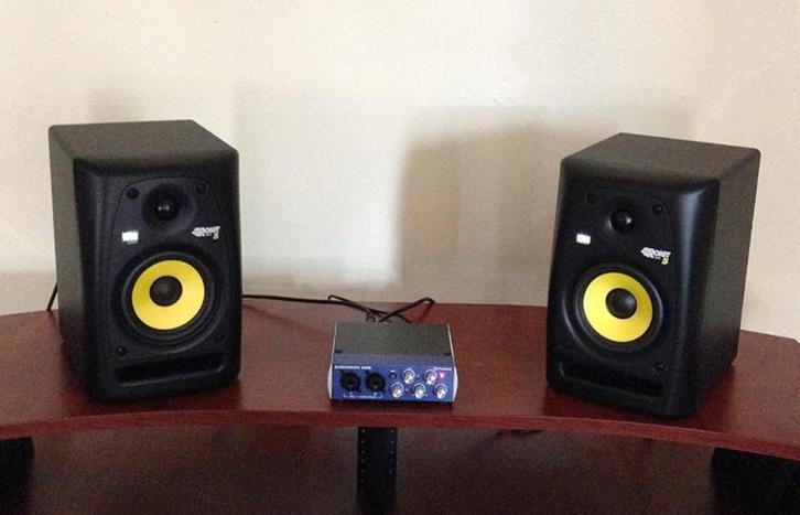 2x Rokit RP5 actieve speakers actief dj cdj2000 4 5 6 7 set, Audio, Tv en Foto, Luidsprekers, Zo goed als nieuw, Front, Rear of Stereo speakers