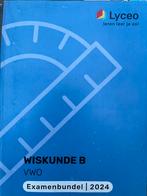 Wiskunde B VWO Examenbundel 2024 Lyceo, Ophalen of Verzenden, Zo goed als nieuw, VWO, Wiskunde B